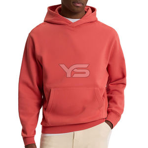 Vente en gros de sweats à capuche épais en molleton de coton 100% pour hommes personnalisés pour le logo à impression bouffante vêtements d'hiver vierges de haute qualité teints unis - Product Image 3