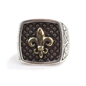 925 Sterling <b>Silver</b> Men's <b>Statement</b> <b>Ring</b> with Ottoman Motif and Engraved Arms Geometric Fine Jewelry for Everyday Wear - Product Image 4