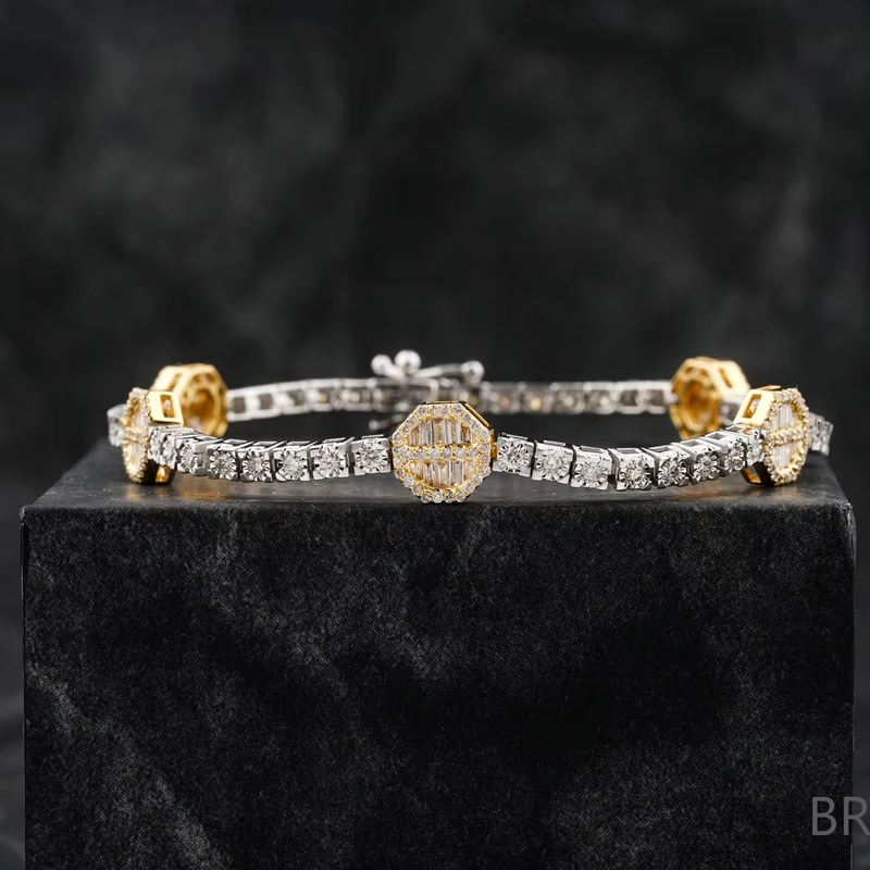 Luxury Diamond Cuban Bracelet 10mm 7inch