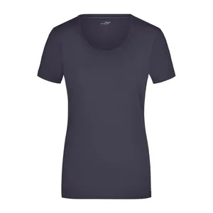 T-shirt da donna personalizzata girocollo in tessuto elasticizzato per articoli promozionali - Product Image 6