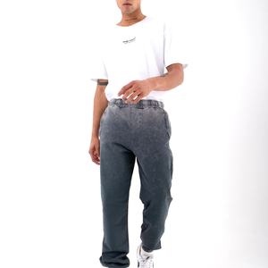 OEM service personnalisé surdimensionné coton lourd hommes personnalisé basique nouveau premium lavé survêtement pantalon en gros tendance 2024 qualité - Product Image 1