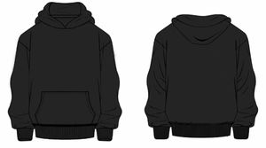 เสื้อฮู้ดดี้ผู้ชายไซส์ใหญ่ ผ้าคอตตอนหวีอย่างดี ปักลาย สตรีทแวร์พรีเมียม ขายส่ง OEM - Product Image 4