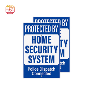 Señal de sistema de seguridad para el hogar, tamaño 8 "X 12", hecho de aluminio, a prueba de herrumbre, resistente a los rayos UV, adecuado para entradas, cercas, puertas - Product Image 2