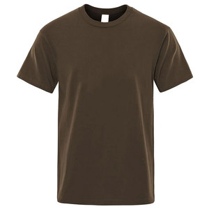 T-shirts tricotés pour hommes, coupe ajustée, qualité supérieure, impression numérique personnalisée, 100 % coton, streetwear, vente en gros - Product Image 5