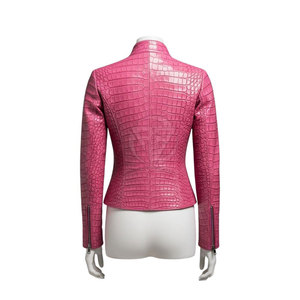 Chaqueta de Cuero Elegante con Relieve, Construcción Tejida, Costuras Limpias, Detalles Texturizados, Sensación Premium Ecológica - Product Image 5