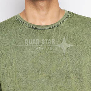 เสื้อยืดผู้ชายผ้ากรดซักผ้าฝ้าย100% ลำลองดีไซน์ใหม่ล่าสุดเสื้อกันกรดซักออกแบบโลโก้ของคุณเอง - Product Image 6