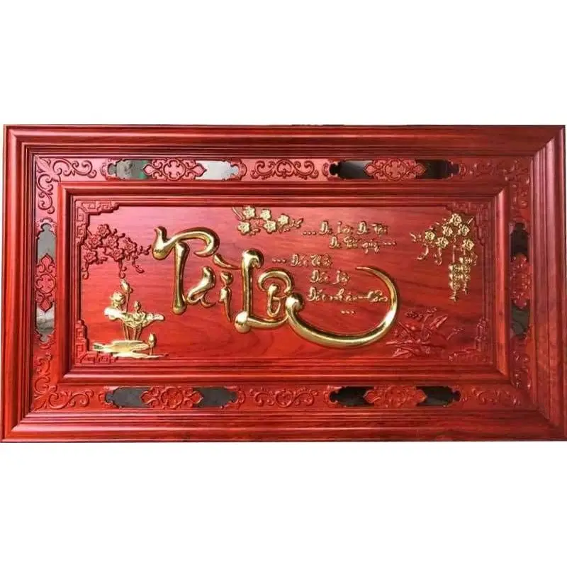 Hand craved decorative luxury wood classic frame art wall crafts panels home decor family