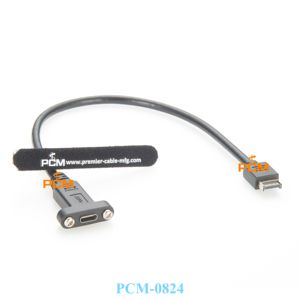 30毫米USB 3.1前面板接头类型E至usb-c类型C USB 3.1母连接器延长线电缆 + 面板安装螺钉 - Product Image 4