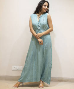 Unique, Eye-Catching Design <b>for</b> Beach and <b>Resort</b> <b>Wear</b> Long Kaftan V Neck <b>Women</b> <b>Wear</b> Dress Perfect <b>for</b> Vacation or Everyday <b>Wear</b> - Product Image 1