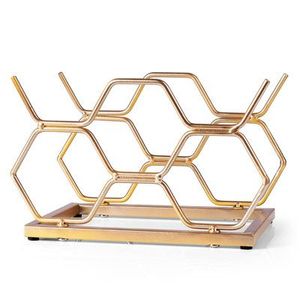 Porte-vin en métal populaire le plus vendu support de forme carrée décoratif casier à vin de table pour porte-bouteille - Product Image 1