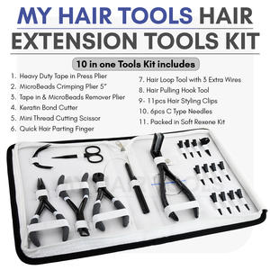 ชุดเครื่องมือต่อผมสแตนเลสพร้อมเทปคีมบีบ - Product Image 2