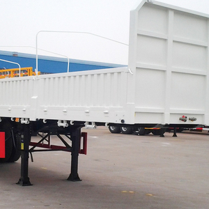 Semirremolque de Plataforma Baja de 3 Ejes con Paredes Laterales de Acero de Alta Resistencia de 100T de la Marca TOP para Camiones de Carga y Utilitarios - Product Image 2
