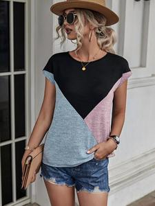 <b>Women's</b> Custom O-Neck <b>T</b>-<b>Shirt</b> Eco-Friendly Cotton Polyester New Style Casual Wear Wholesale Price - Product Image 3