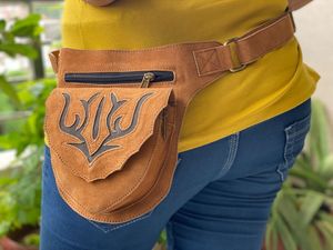 กระเป๋าคาดเอวหนังกลับแท้,กระเป๋าคาดเอวสไตล์วินเทจ - Product Image 6