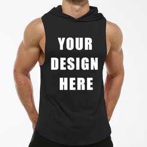 OEM personalizado hombres gimnasio chaleco camisetas de entrenamiento músculo camiseta sin mangas con corte suelto diseño liso para los deportes - Product Image 1