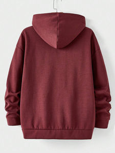 Sudadera con capucha completa con cremallera Y2K oversize para hombre, personalizada con estampado puff, de algodón, para hombre - Product Image 2