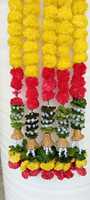 Guirlande de fleurs artificielles de marguerites indiennes faites à la main pour la remise des diplômes, les mariages, Pâques, Noël, le Nouvel An, la décoration festive des portes/arches