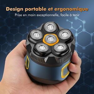 Cortadora de Pelo Inalámbrica Recargable para Hombre, Afeitadora Eléctrica de Uso en Seco y Húmedo con Cuchilla Magnética Flexible, Resistente al Agua IPX7 - Product Image 4