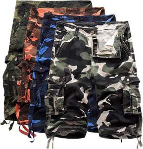 Pantalones cortos Cargo de camuflaje para hombre, pantalones cortos Cargo de camuflaje para exteriores con varios bolsillos, algodón - Product Image 3