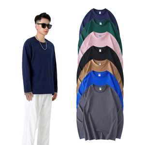 Impression personnalisée T-shirt à manches longues surdimensionné et épais T-shirt à manches longues à double couche T-shirt à manches longues pour hommes - Product Image 1