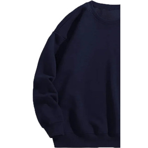Sweat-shirt à col rond en molleton 100% coton premium pour homme, écologique, respirant, avec logo imprimé en relief sur le devant, 240g - Product Image 6