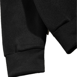 Sweat-shirt uni pour hommes, col ras du cou, épaules tombantes, grandes tailles, sweat à capuche à manches longues, hauts surdimensionnés, coton biologique OEM pour hommes - Product Image 5