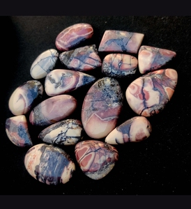 คริสตัลแจสเปอร์พอร์ซเลนธรรมชาติ 100% คุณภาพสูง รูปทรงคาโบชอง สำหรับทำสร้อยคอ เครื่องประดับ-ขายส่ง - Product Image 4