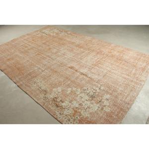 Tapis turc vintage, tapis surdimensionné 6,8x10,6 pieds, tapis ombré marron et blanc - Product Image 2
