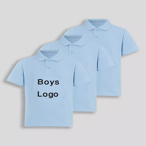 Approvisionnement direct en usine Polo pour garçons de haute qualité Style décontracté Logo personnalisé brodé respirant tricoté à manches courtes âge - Product Image 6