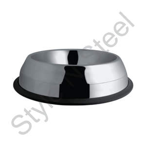 Peep bol antidérapant pour chien en acier inoxydable, vente en gros, isolé en acier inoxydable, avec support en métal antidérapant - Product Image 1