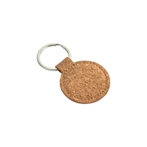 Portachiavi Personalizzati in Sughero e Metallo, Moschettoni e Portachiavi Promozionali Personalizzabili - Product Image 1