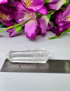 Cristal de quartz clair à double terminaison, poli, en forme de crayon, pierre précieuse naturelle, pierre de guérison, artisanat - Product Image 5