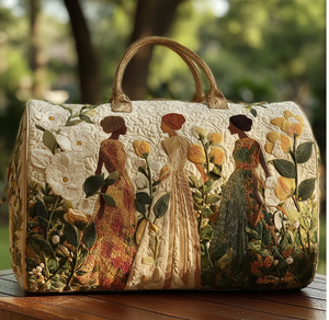 Bolso metálico con relieve floral en oro rosa de alto brillo. Disponible a precios de mayoreo. - Product Image 4