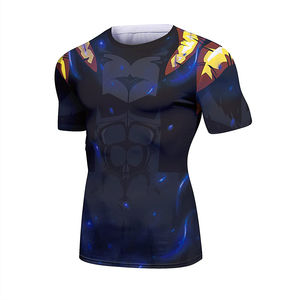 Diseño personalizado sublimación Rash Guard deportes camisa de compresión de secado rápido tela elástica MMA BJJ ropa de entrenamiento de surf logotipo personalizado - Product Image 3