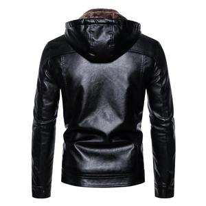 Qualité supérieure Hommes Personnalisé Toile Tissu Respirant Écologique Imperméable Moto Veste En Cuir Mouton Tricoté Hiver - Product Image 4