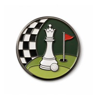 Clip de chapeau marqueur de golf personnalisé par le fabricant, marqueur de balle de golf mignon pour femmes, marqueur d'échecs, fournisseur pour le putting green