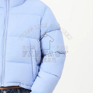 FANTASY WEAR Veste matelassée pour homme de haute qualité, personnalisée, avec capuche amovible, logo de designer, noire, coupe oversize - Product Image 2