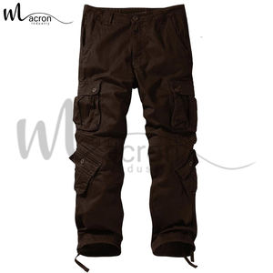 Pantalones Cargo para Hombre, Diseño Moderno, Color Marrón, Estilo Deportivo, Multibolsillos, Colores y Tallas Personalizadas, Cómodos para Uso Diario - Product Image 1