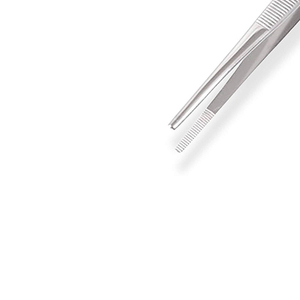 Pince à épiler en plastique manuelle en acier inoxydable de haute qualité pince à pansement à pointe dentelée outil - Product Image 3