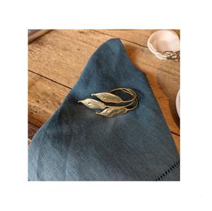 Servilletero de Metal dorado para mesa de boda, anillo de servilleta de Metal pulido brillante, decoración - Product Image 1