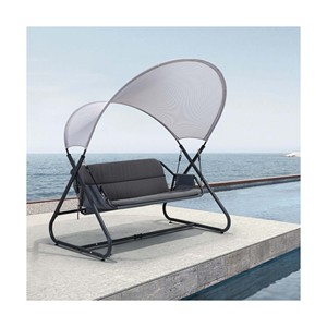 Best Price Outdoor Double <b>Swing</b> Chair Modern Design Stainless Steel Furniture Factory Wholesale Super Big Stock - Product Image 5