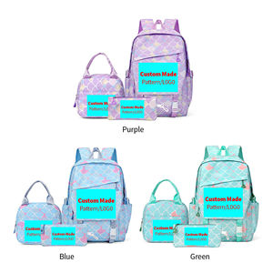 Mochila Escolar Casual Personalizada de 3 Piezas con Estuche para Lápices y Lonchera Térmica, Juego de Mochilas Escolares con Dibujos Animados para Niños y Niñas - Product Image 2