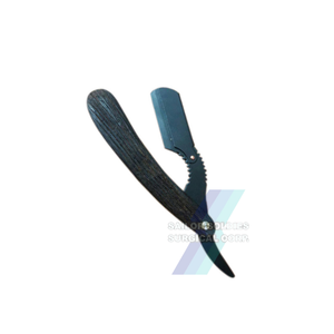 Cuchilla de afeitar profesional de corte recto para salón, mango de madera Premium, suministros de peluquero, precio de fábrica - Product Image 1