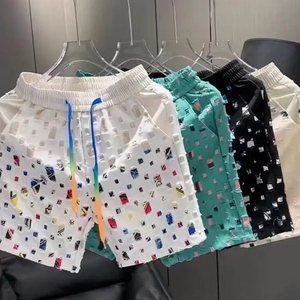 Pantalones cortos deportivos informales con logotipo personalizado para hombre, pantalones cortos de malla para hombre, pantalones cortos de secado rápido, novedad de 2025, conjunto corto de diseñador para hombre - Product Image 5