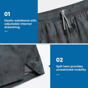 Pantalones cortos gráficos personalizados para hombre con diseño OEM, opciones de marca, etiquetas, etiquetas impresas por sublimación, ropa de verano al por mayor - Product Image 2