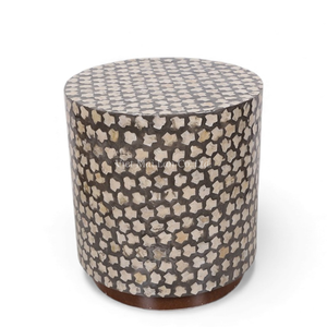 Taburetes de Nácar al por Mayor, Muebles de Asiento con Incrustaciones de Concha Hechos a Mano para Diseño de Acentos en Apartamentos - Product Image 1