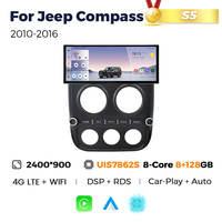MEKEDE MS nouveau système Android 12.3 pouces 12 + 256G voiture multimédia pour Jeep boussole 2010-2016 prise en charge 360 caméra DVR OBD TPMS