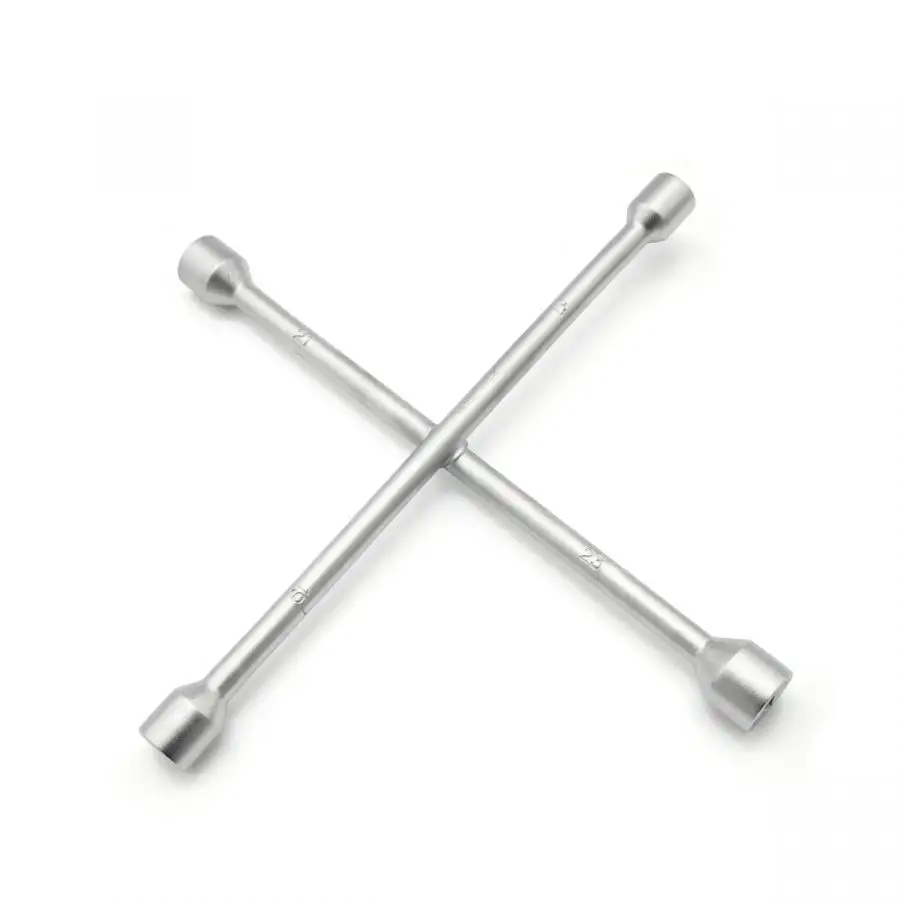 Wholesale Prices 4-Way Cross Wheel Wrench chrome plated For Hand Tool Kit Wrench Manufactures in India For Sale llaves