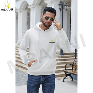 Sweat-shirt à capuche décontracté en polaire avec cordon de serrage et poche kangourou - Product Image 4