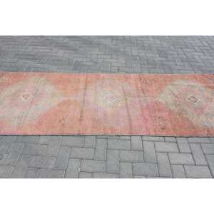 Tapis Vintage Orange Rose Laine Seagrass 3.1 X 10.2ft Grande Surface Turc Rectangle Couloir Design Abstrait Latex-pour N'importe Quelle Pièce - Product Image 3